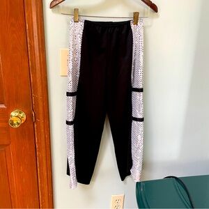 NWOT Weissman Black & Silver Sequin Halloween Dance Costume Pants Size L